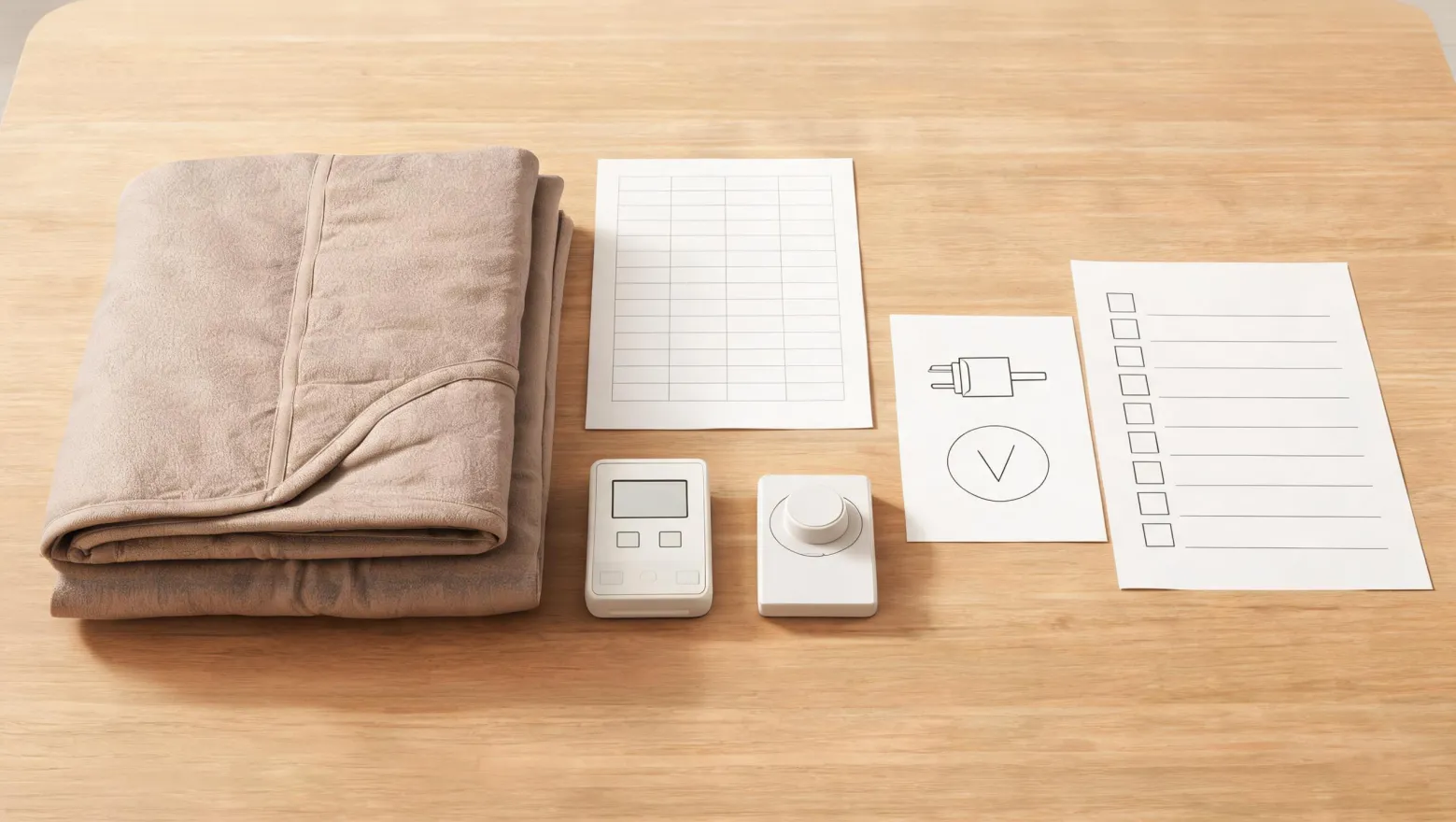 Infrared sauna blanket purchasing specification worksheet